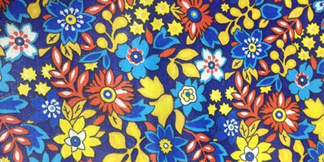 Сине-желтая Хлопок